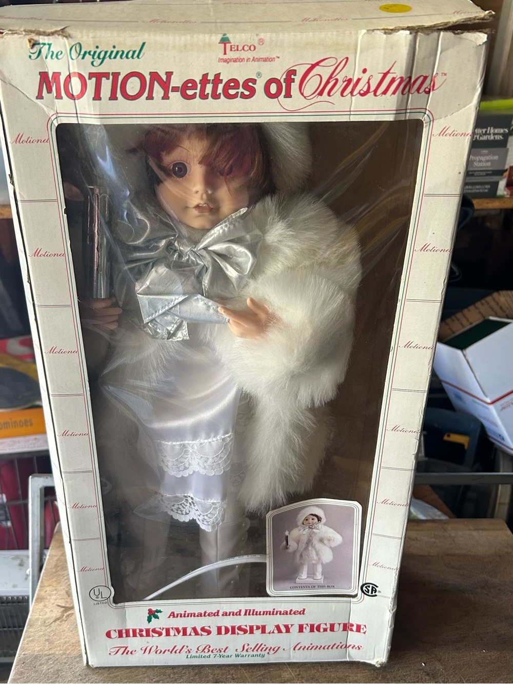 White Motion-ettes of Christmas Animated & Illuminated Christmas Display Figure